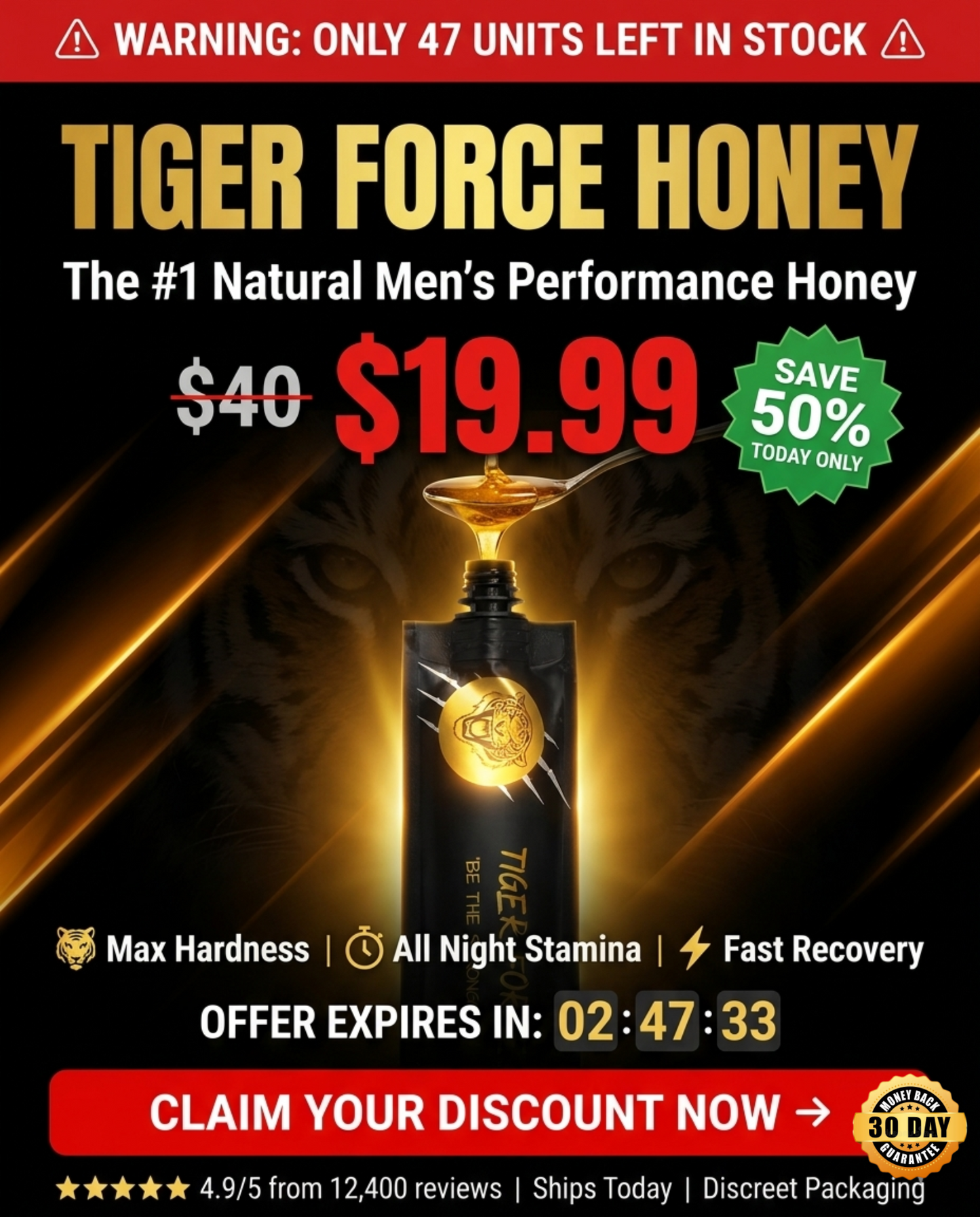 Tiger Force Honig – Leistungshonig